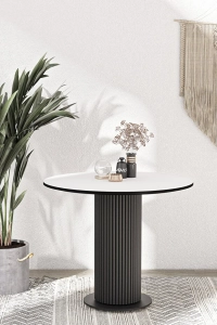 LİLA 90X90 YUVARLAK MUTFAK MASASI YEMEK ODASI MASASI